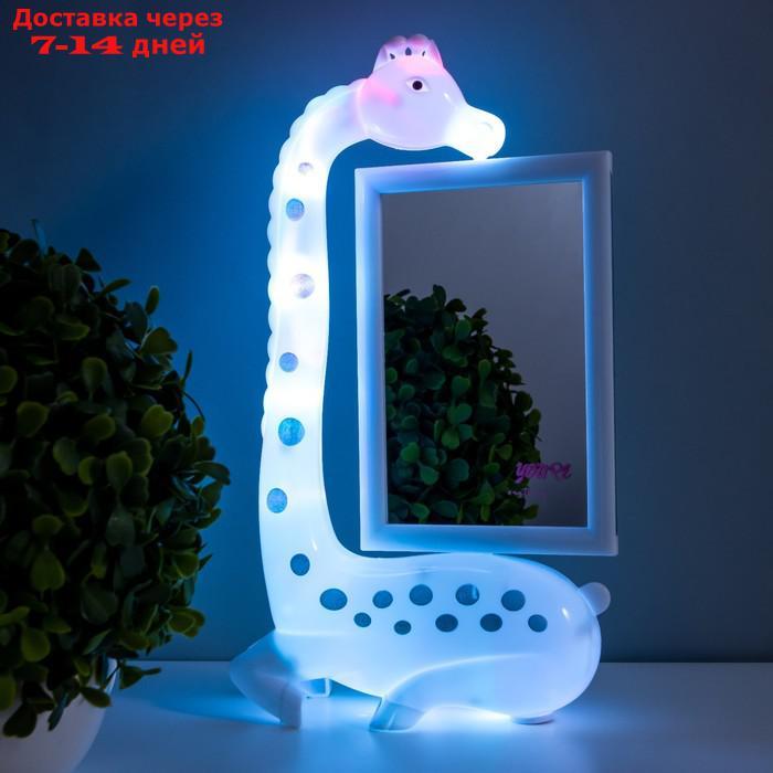 Настольная лампа с фоторамкой "Жираф" LED 3Вт USB белый 17х8х30 см - фото 5 - id-p217826195