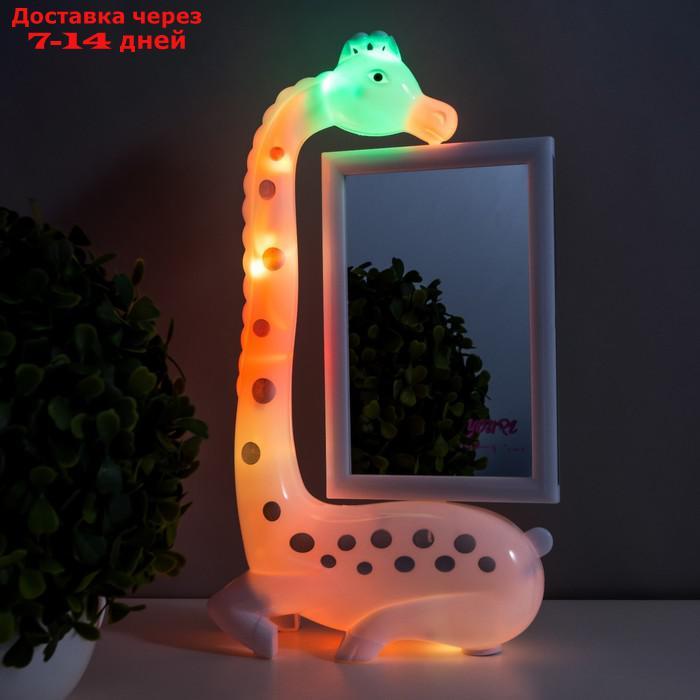 Настольная лампа с фоторамкой "Жираф" LED 3Вт USB белый 17х8х30 см - фото 6 - id-p217826195