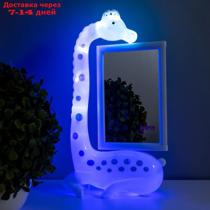 Настольная лампа с фоторамкой "Жираф" LED 3Вт USB белый 17х8х30 см - фото 8 - id-p217826195