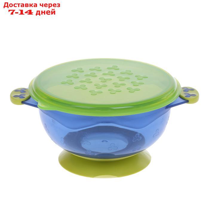 Набор детской посуды: миски на присоске, 3 шт., крышки 3 шт., от 5 мес. - фото 3 - id-p217826206