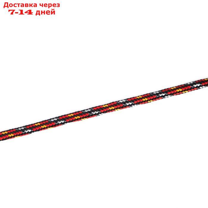 Шнур-паракорд светоотражающий "СЛЕДОПЫТ" красный-оранжевый-черный, d-4 мм, 10 м - фото 2 - id-p217825234