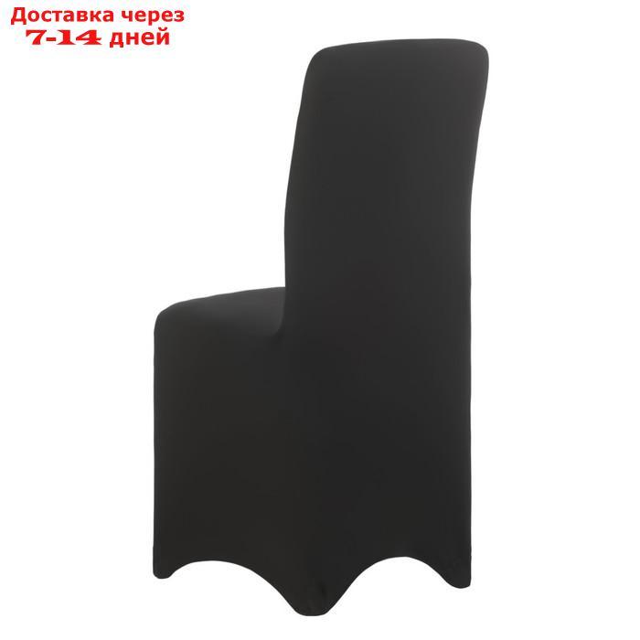 Чехол свадебный на стул, чёрный, размер 100х40см - фото 3 - id-p217826271