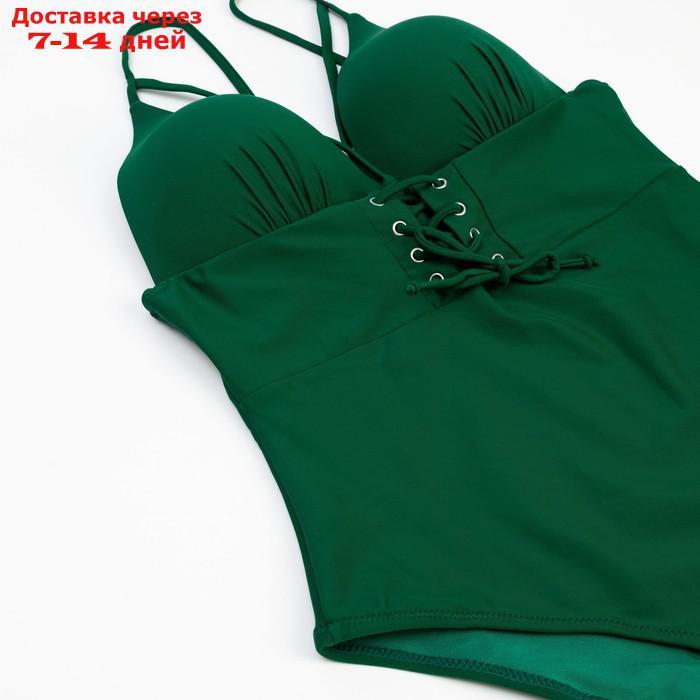 Купальник слитный MINAKU, цвет зелёный, р-р 48 - фото 8 - id-p217823487