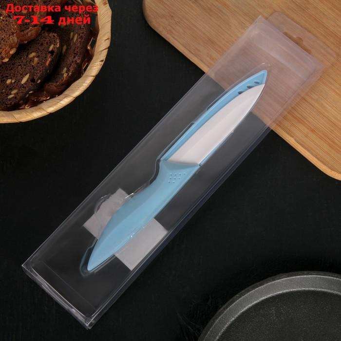 Нож керамический "Острота", лезвие 7,5 см, цвет голубой - фото 3 - id-p217822680