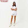Костюм женский (футболка, шорты) MINAKU: Casual collection цвет белый, р-р 44, фото 6