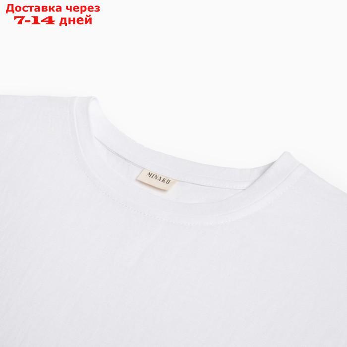 Костюм женский (футболка, шорты) MINAKU: Casual collection цвет белый, р-р 44 - фото 8 - id-p217826432