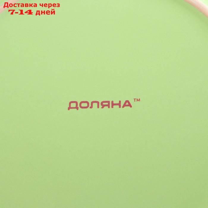 Тарелка обеденная Доляна "Пастель", d=27 см, цвет зелёный - фото 4 - id-p217822694