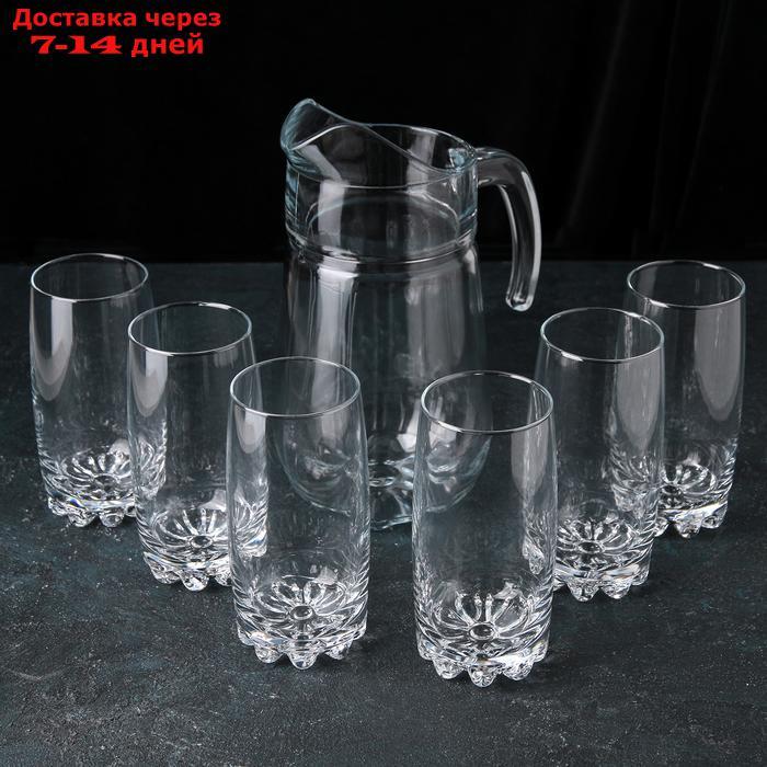 Набор питьевой Sylvana: графин 1,35 л и 6 стаканов 385 мл - фото 1 - id-p217825470