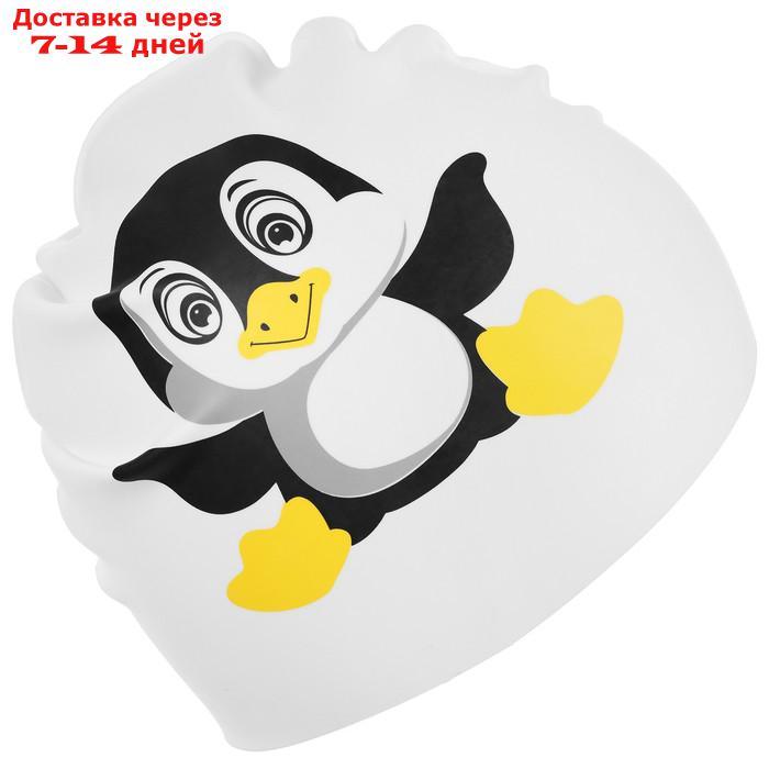 Шапочка для плавания детская "Пингвинёнок", обхват 46-52 см - фото 4 - id-p217824487