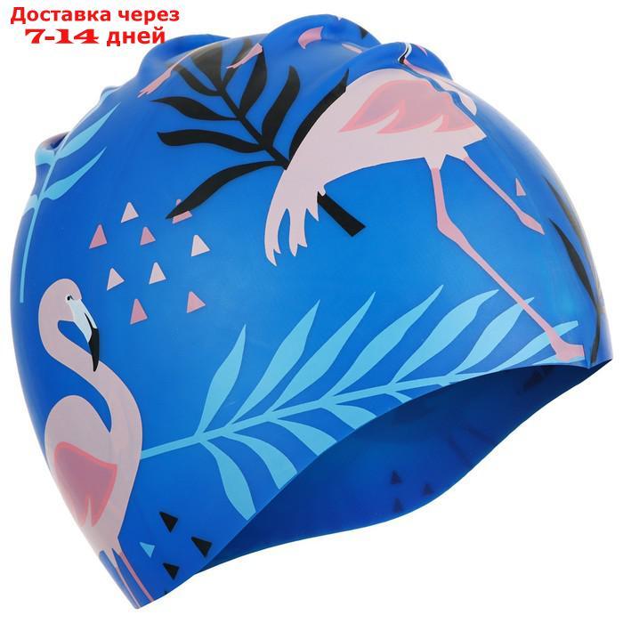 Шапочка для плавания детская "Фламинго", обхват 46-52 см - фото 4 - id-p217824489