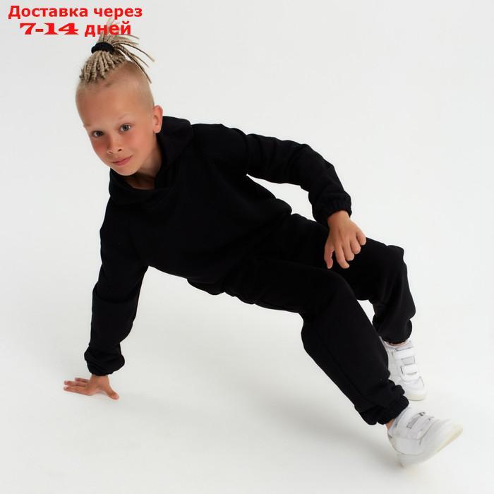 Костюм детский (худи, брюки) MINAKU цвет черный, рост 134 - фото 5 - id-p217825559