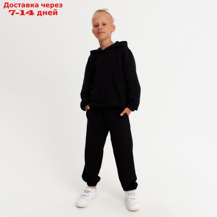 Костюм детский (худи, брюки) MINAKU цвет черный, рост 134 - фото 6 - id-p217825559