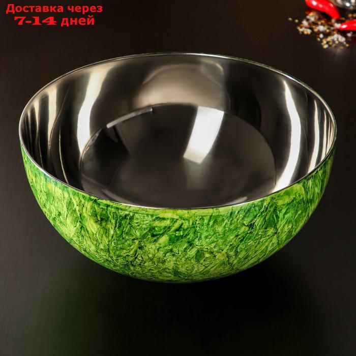 Миска "Малахит", d=27 см, цвет зелёный - фото 2 - id-p217824588