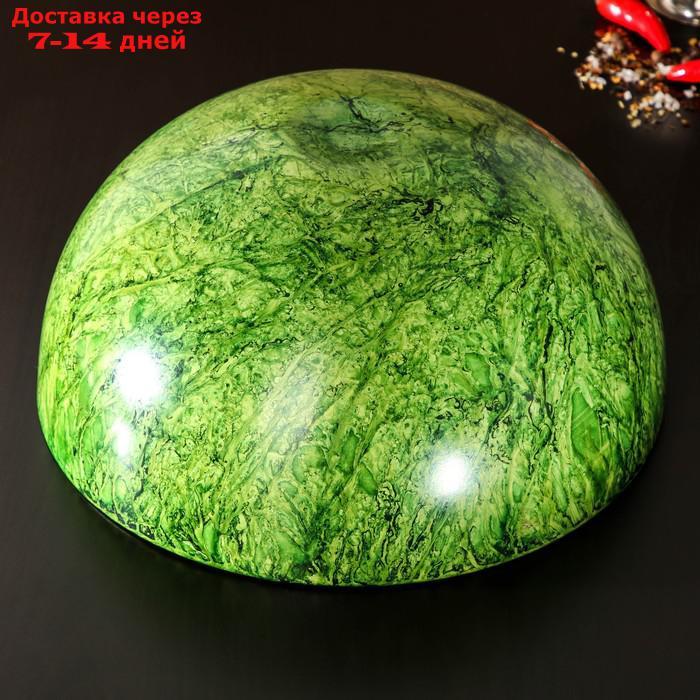 Миска "Малахит", d=27 см, цвет зелёный - фото 3 - id-p217824588