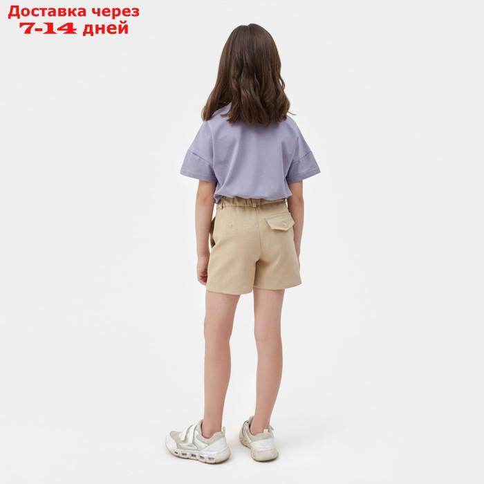 Шорты детские MINAKU: Cotton Collection цвет бежевый, рост 122 - фото 3 - id-p217826610