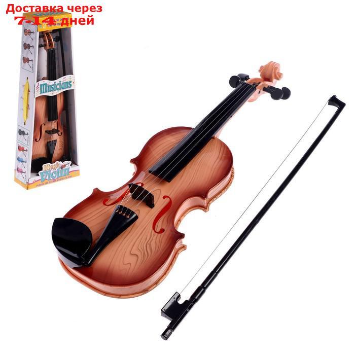 Игрушка музыкальная "Скрипка маэстро", цв. светло-коричневый - фото 1 - id-p217826664