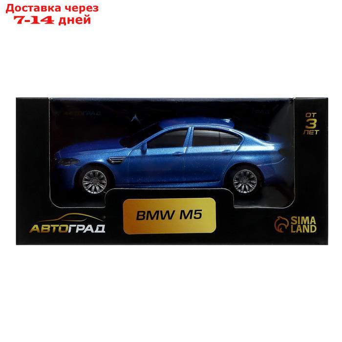Машина металлическая BMW M5, 1:43, цвет черный - фото 5 - id-p217823778