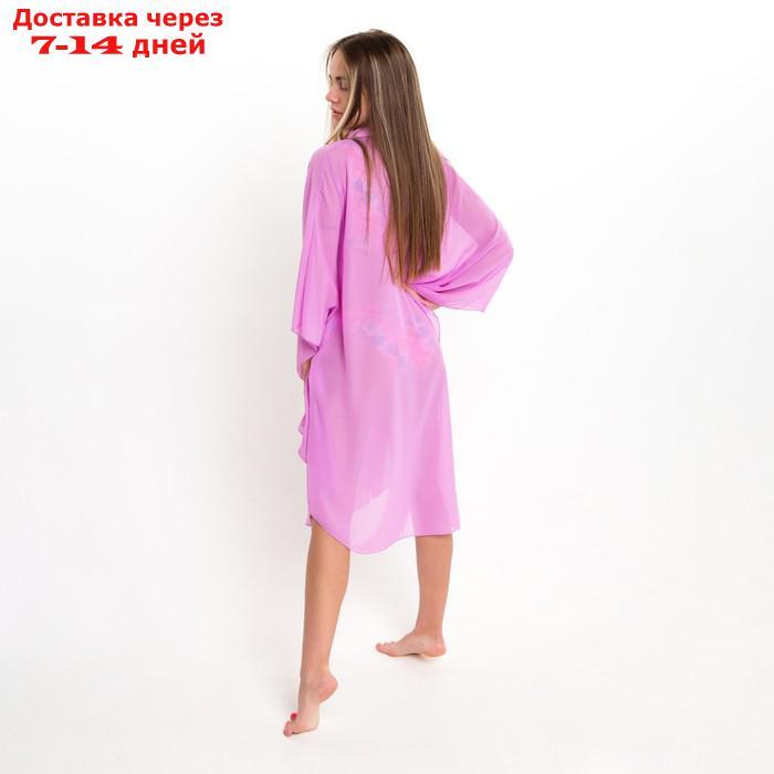 Туника пляжная женская, цвет сиреневый, размер 48 - фото 7 - id-p217825703