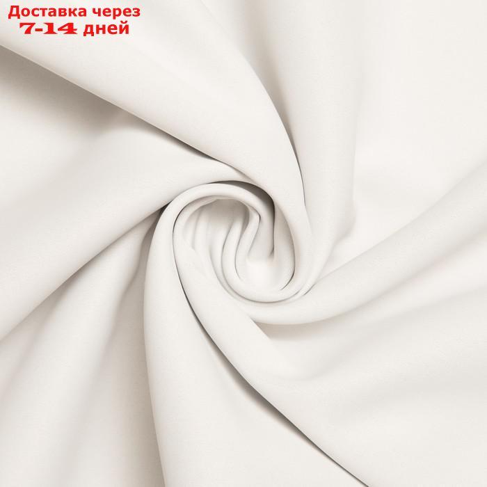 Штора портьерная "Этель" 250×265 см, двусторонний блэкаут, цвет Белый, пл. 240 г/м², 100% п/э - фото 2 - id-p217823000