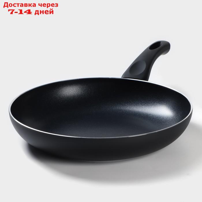 Сковорода Доляна Basic, d=26 см, индукция, антипригарное покрытие, цвет чёрный - фото 1 - id-p217825746