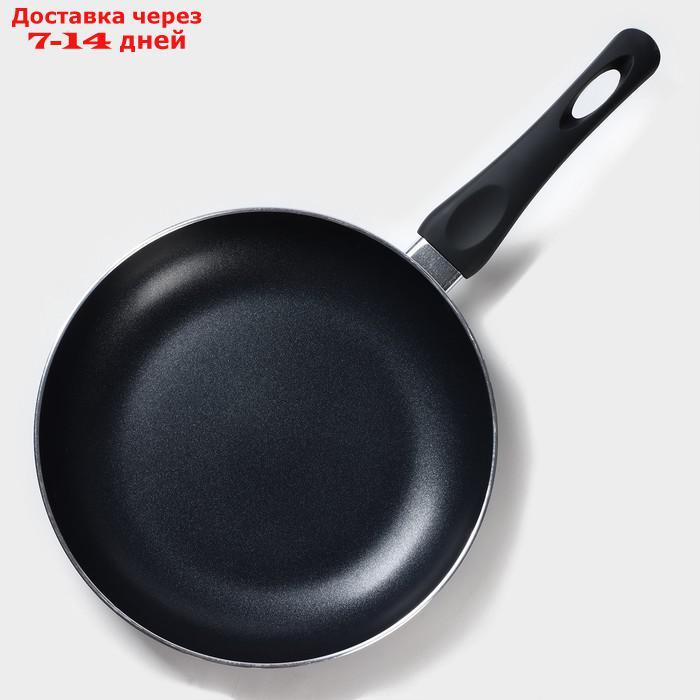 Сковорода Доляна Basic, d=26 см, индукция, антипригарное покрытие, цвет чёрный - фото 2 - id-p217825746