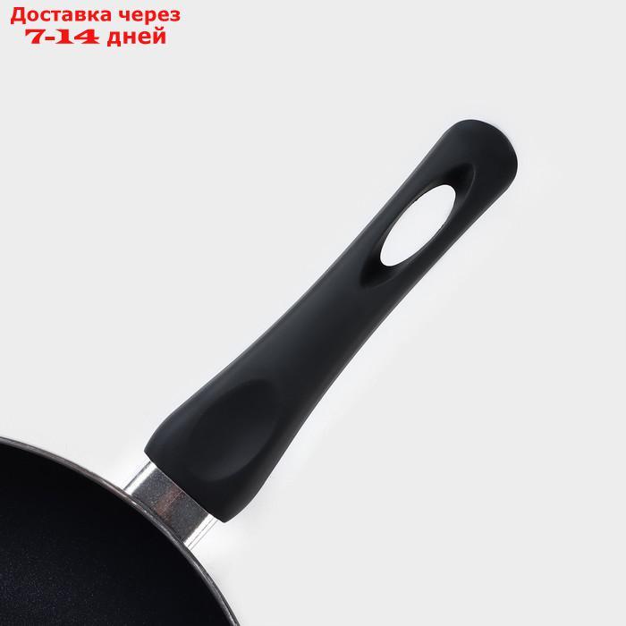 Сковорода Доляна Basic, d=26 см, индукция, антипригарное покрытие, цвет чёрный - фото 3 - id-p217825746
