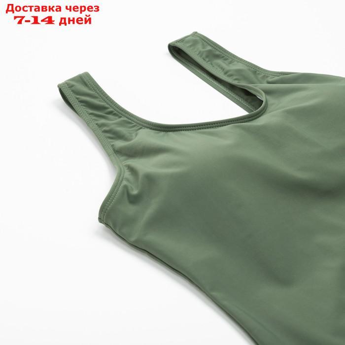 Купальный костюм слитный Basic MINAKU цв. зеленый, р-р 48 - фото 6 - id-p217823868