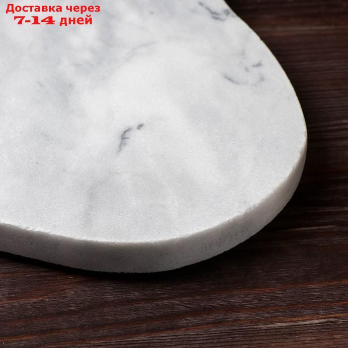 Блюдо для подачи Magistro Marble, 31,5×16 см, из мрамора - фото 4 - id-p217825763