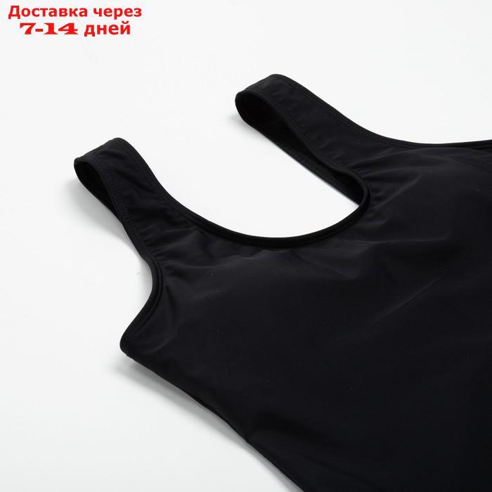 Купальный костюм слитный Basic MINAKU цв. черный, р-р 46 - фото 9 - id-p217823872