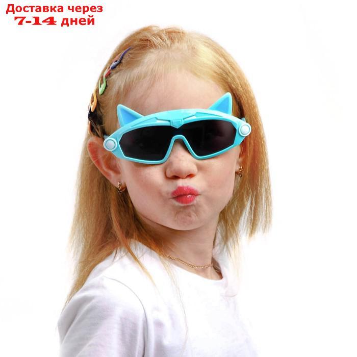 Очки детские поляризационные, линза 3.3х5.2 см, ширина 14 см, дужка 13 см - фото 1 - id-p217823965