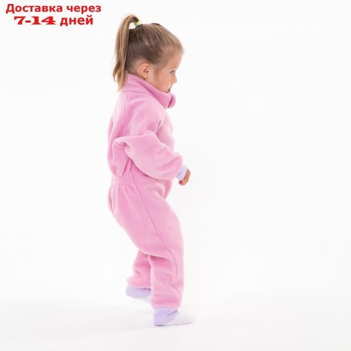 Комбинезон для девочки, цвет розовый, рост 98-104 см (30) - фото 3 - id-p217824950