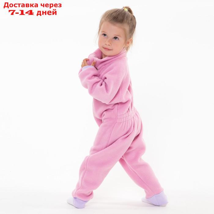 Комбинезон для девочки, цвет розовый, рост 98-104 см (30) - фото 4 - id-p217824950