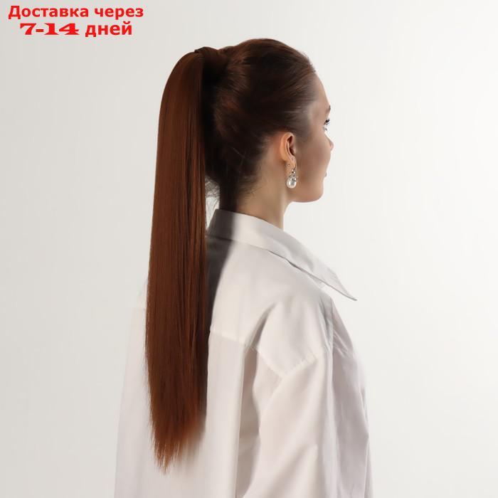 Хвост накладной, прямой волос, на резинке, 60 см, 100 гр, цвет светло-русый - фото 1 - id-p217824996