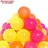 Набор шаров "Флуоресцентные"  500 шт (оранжевый  , розовый  , лимонный ), фото 3
