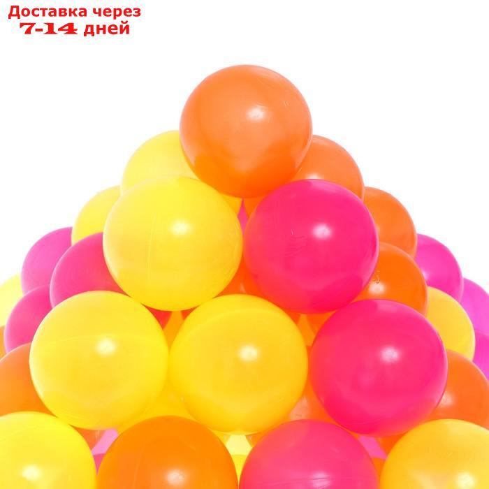 Набор шаров "Флуоресцентные" 500 шт (оранжевый , розовый , лимонный ) - фото 3 - id-p217824090