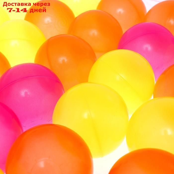 Набор шаров "Флуоресцентные" 500 шт (оранжевый , розовый , лимонный ) - фото 5 - id-p217824090
