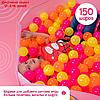 Набор шаров "Флуоресцентные"  500 шт (оранжевый  , розовый  , лимонный ), фото 10
