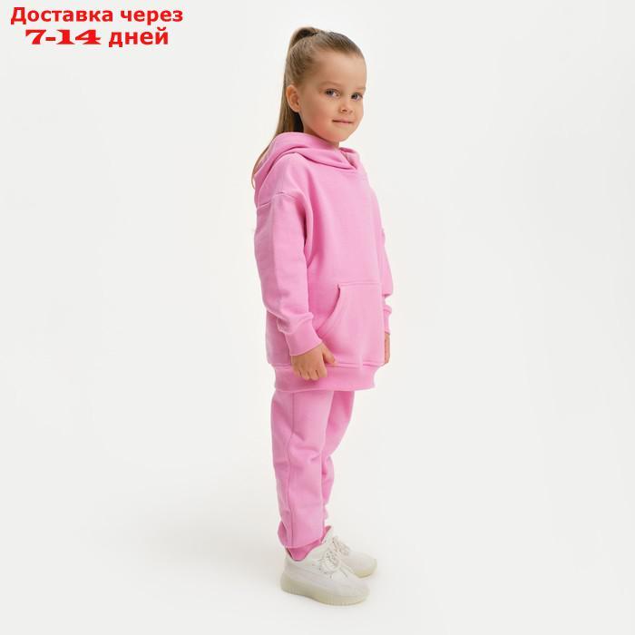 Костюм (толстовка, брюки) KAFTAN "Basic line", р. 30 (98-104), розовый - фото 3 - id-p217825989