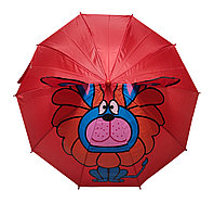Зонт детский с ушками ЛЕВ, ткань