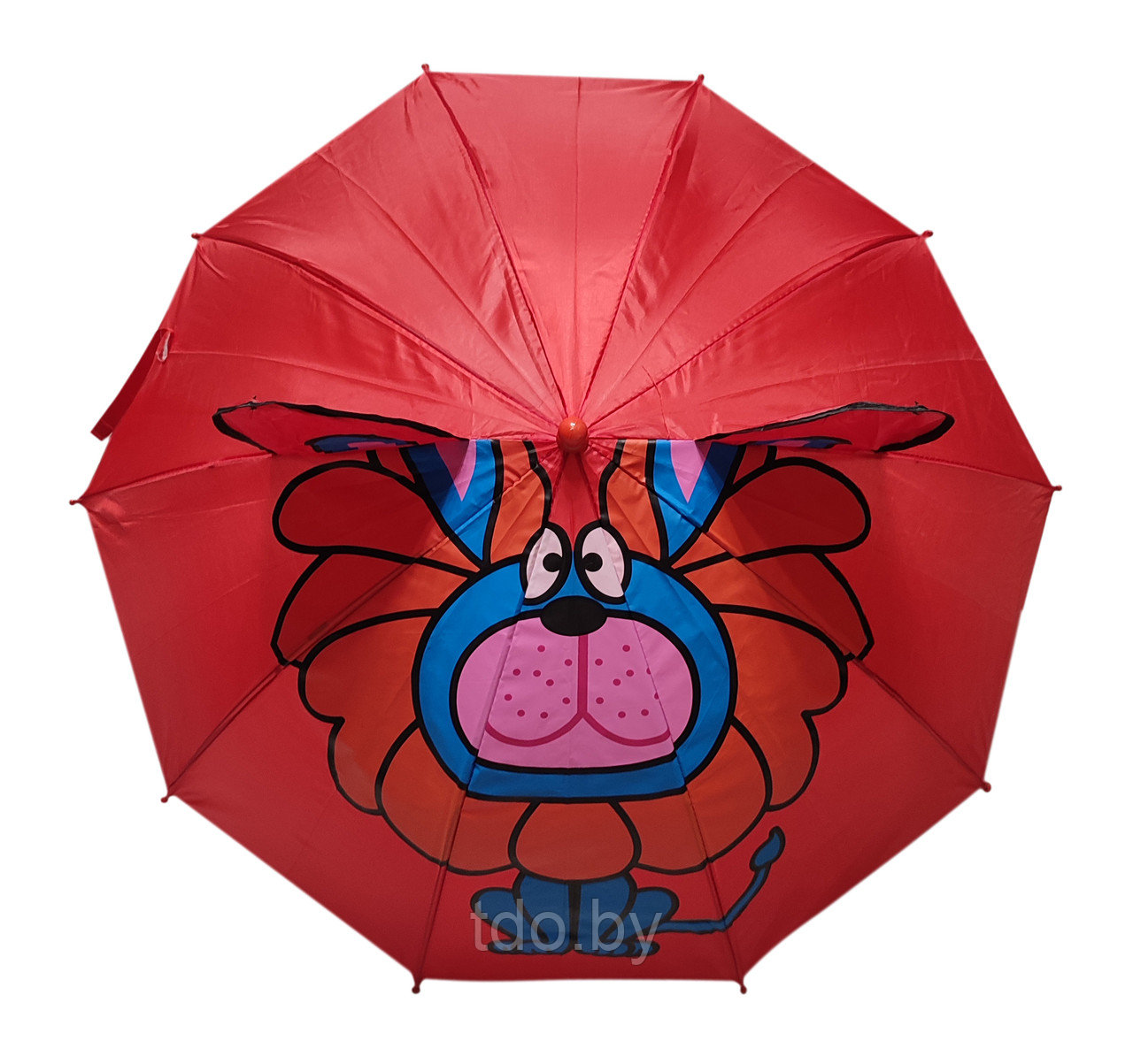 Зонт детский с ушками ЛЕВ, ткань - фото 1 - id-p217977571