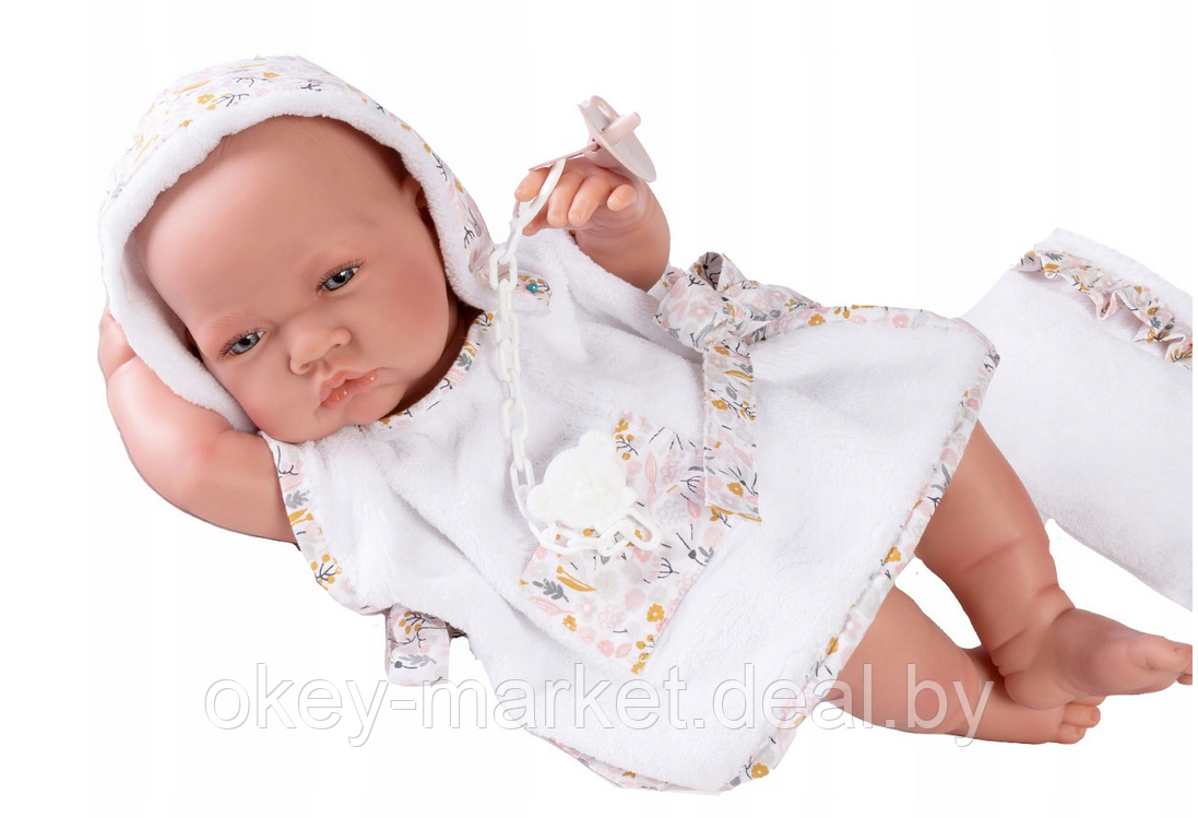 Кукла Antonio Juan Ресьен в белом 50267, 42 см - фото 4 - id-p217977595