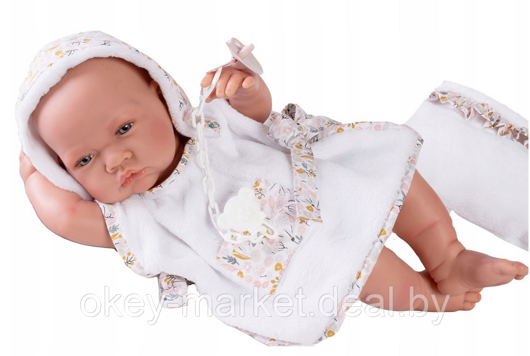 Кукла Antonio Juan Ресьен в белом 50267, 42 см - фото 9 - id-p217977595