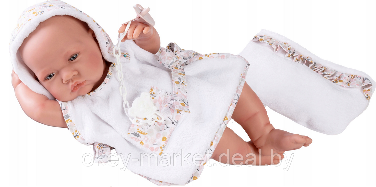 Кукла Antonio Juan Ресьен в белом 50267, 42 см - фото 7 - id-p217977595