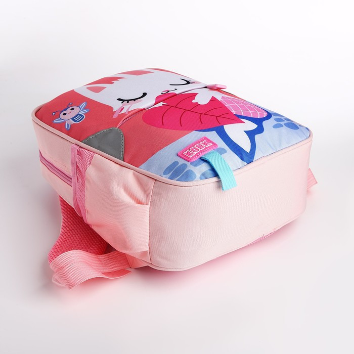 Рюкзак детский Клип, 26*11*33 см, отд на молнии, 3 н/кармана, заяц, розовый - фото 3 - id-p217977741