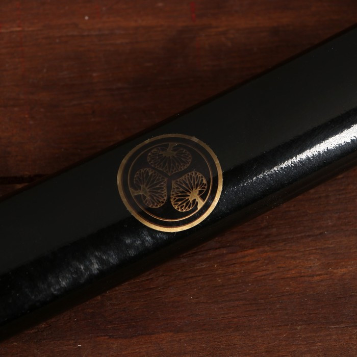 Сувенирное оружие «Катана», чёрные ножны, золотистая обмотка, 102 см - фото 6 - id-p217977884