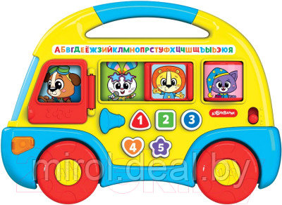Развивающая игрушка Азбукварик Автобус Первые знания / 2808A - фото 1 - id-p217988281