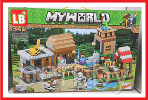 Конструктор LB My World "Деревня в лесу" (аналог Lego Minecraft), 778 деталей, Майнкрафт