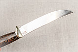 Разделочный нож «Филейный» из нержавеющей стали 95х18, рукоять литье мельхиор, венге, фото 5