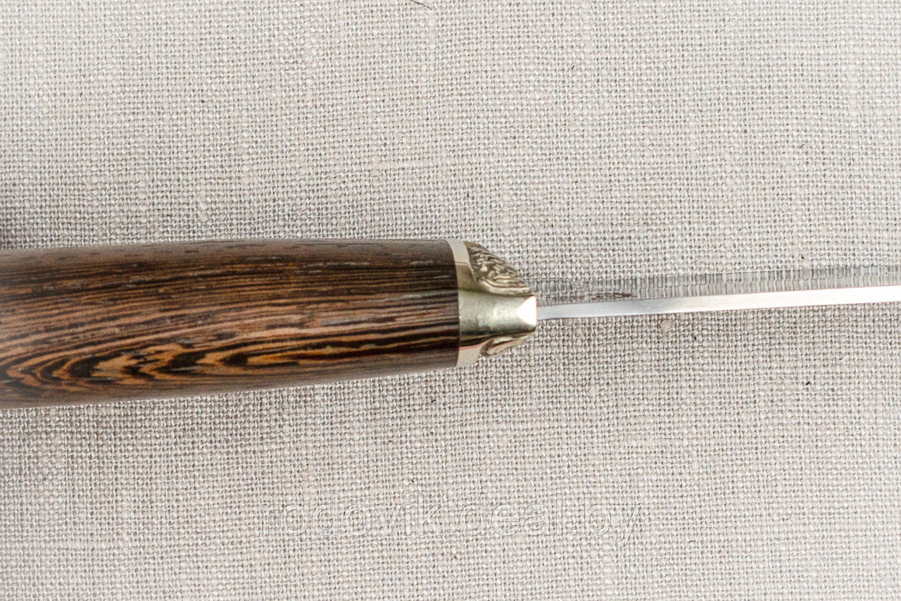 Охотничий нож «Егерь» из нержавеющей стали 95х18 , рукоять литье мельхиор, венге - фото 7 - id-p217998949