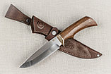 Охотничий нож «Лазутчик» из нержавеющей стали 95х18 , рукоять литье мельхиор, венге. Подарок мужчине., фото 2